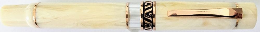Gioia Bellavista Ivory Fountain Pen Jowo Nib Piston Filler .^